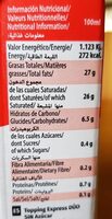 Topping - Informations nutritionnelles - fr